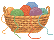 basket of yarn